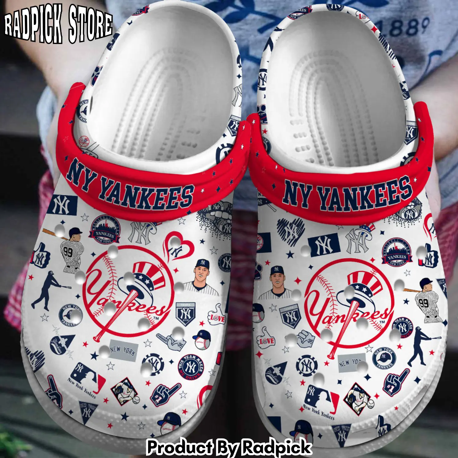 Radpick premium new york yankees mlb sport clogs shoes for men women rp6522194